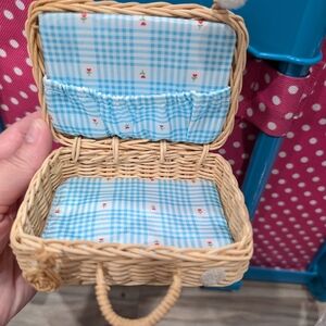 Wicker Basket For Bitty Baby Bear AG